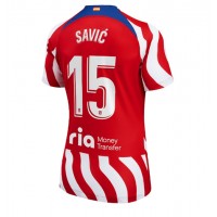 Dres Atletico Madrid Stefan Savic #15 Domaci za Žensko 2022-23 Kratak Rukav